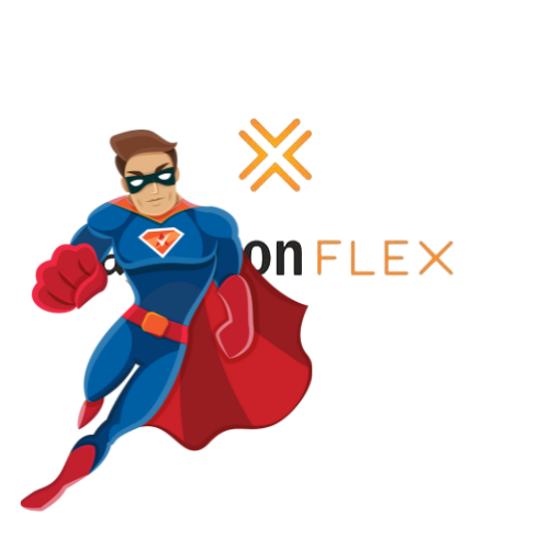 Activation Hero superhero with Amazon Flex branding, helping deactivated Amazon Flex drivers get reactivated